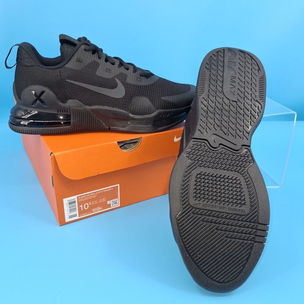 Nike AIR MAX ALPHA TRAINER 5 Men's Black Smoke DM0829-010 Athletic Shoes (GBL)
